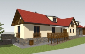 Model domu po obnove zo štúdie