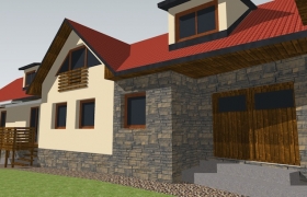 Model domu po obnove zo štúdie